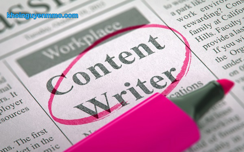 Các công việc chính của nghề content writer là gì?