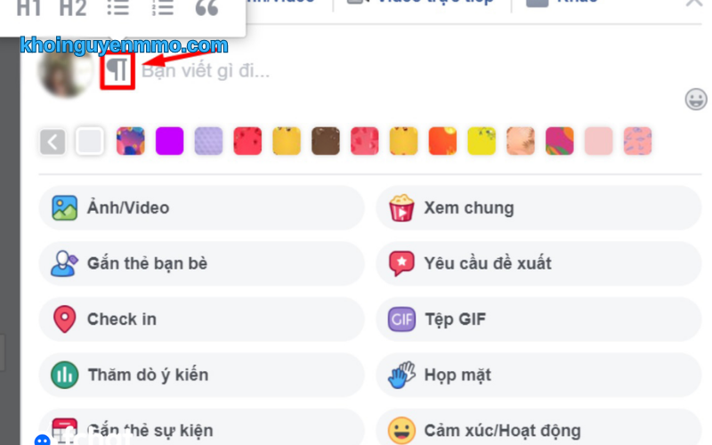 Cách viết hoa Facebook trên máy tính