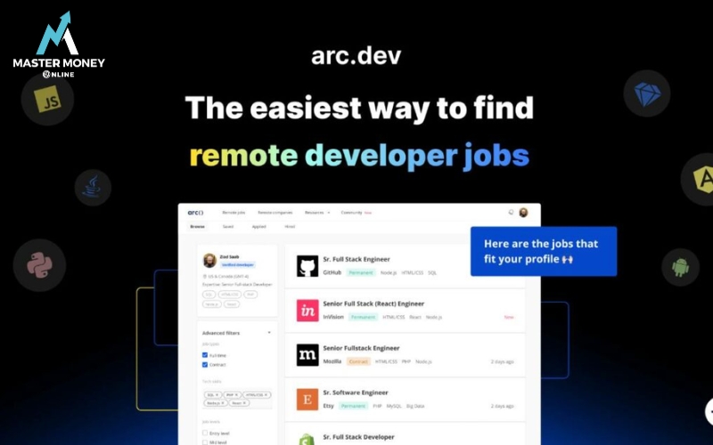 Arc.dev - Website freelance