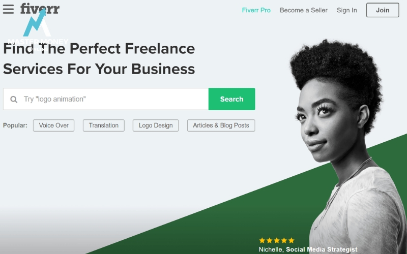 Fiverr - Trang web kiếm tiền online